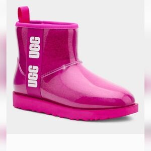 NEW UGG Classic Clear Miniboots Taffy Pink Sizes  7 and 9